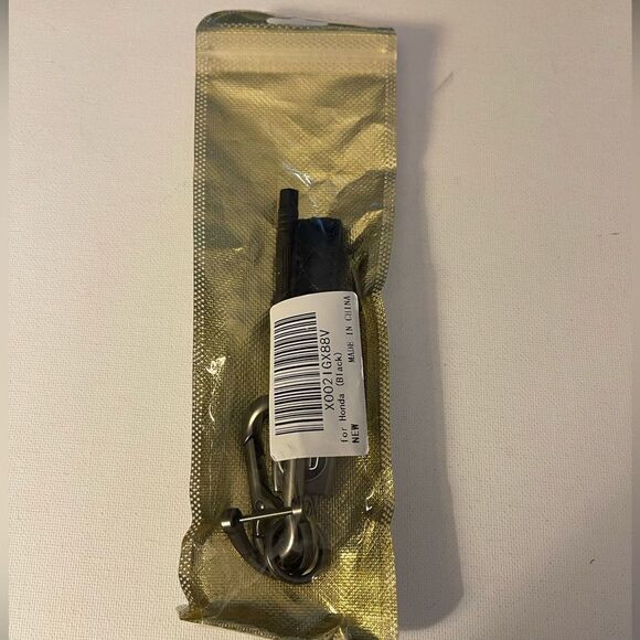 Honda Logo Key Fob Keychain in Black Leather NWT - Picture 5 of 5